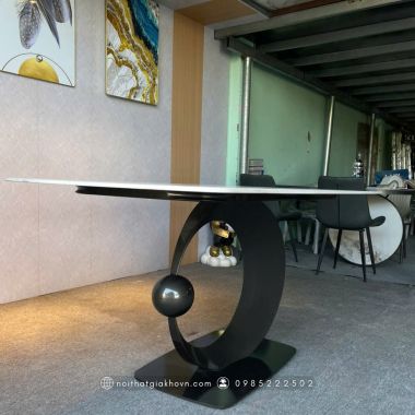 BÀN ĂN HALF MOON BA 037