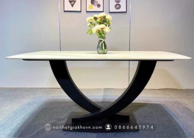 BÀN ĂN CHÂN V CONG BA 016