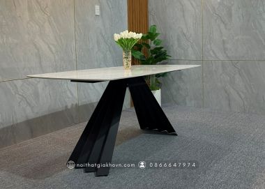 BÀN ĂN CHÂN QUẠT A BA 005