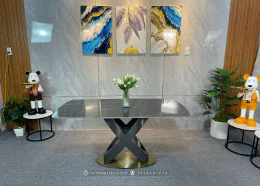 BÀN ĂN CHÂN XOẮN HỘP BA 018