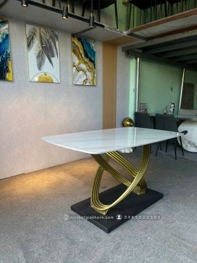 BỘ BÀN ĂN CHÂN XOẮN SẮT BA 021