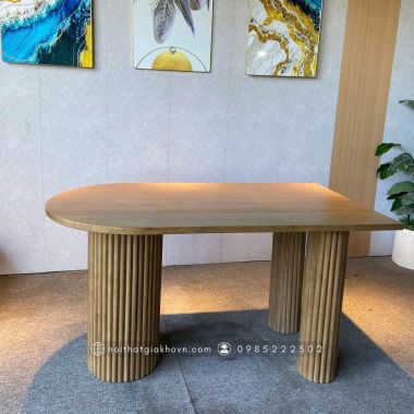 BÀN ĂN HIỆN ĐẠI GỖ SỒI BA 039