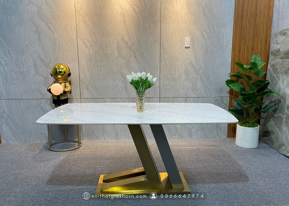 BÀN ĂN CHÂN Z INOX BA 023