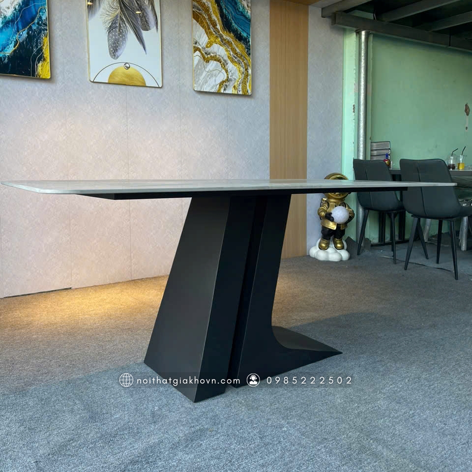 BỘ BÀN ĂN CHÂN Z SẮT BA 022